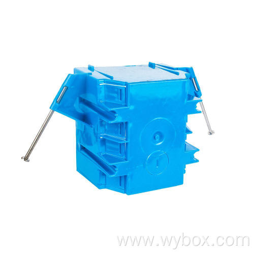 2-Gang 32 cu. in. Blue electrical wall PVC outside electrical box New Work receptacle box Electrical Switch and Outlet Box